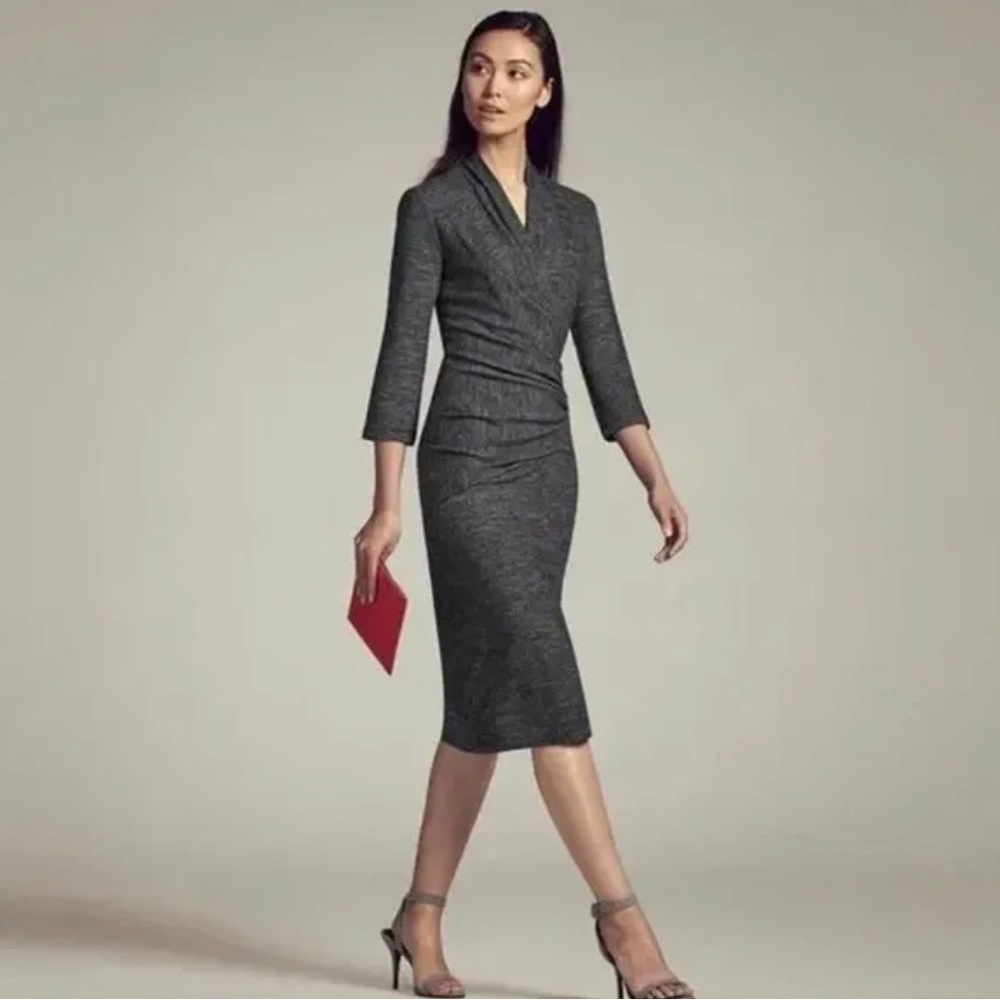 MM LAFLEUR casey faux wrap DRESS